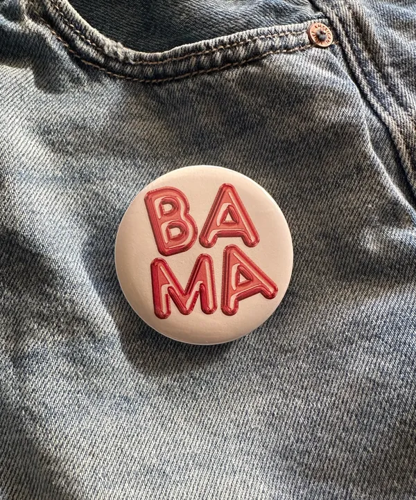 Handmade Alabama game day button pins - Image 4