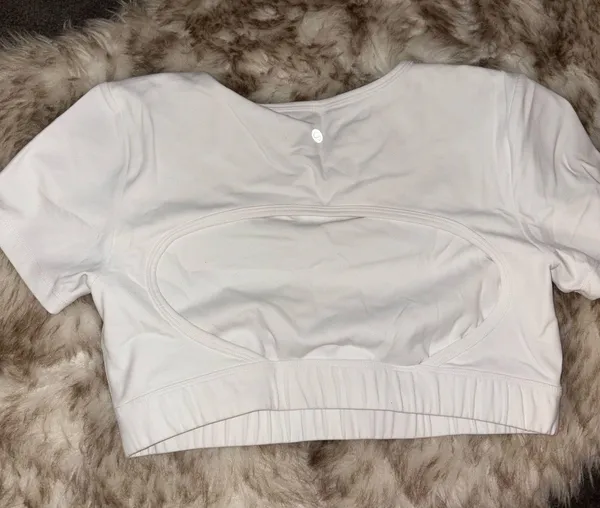 Cropped workout top White Size M - Image 2