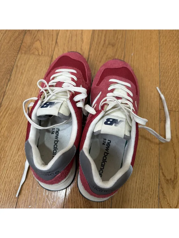 6.5 Women’s US Size New Balance 574 Core Pack - Burgundy Red Color - Image 8