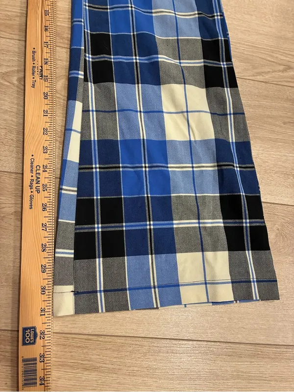 Free People Women’s Jules Plaid Wide Leg Pant Blue Size 4 - Image 5