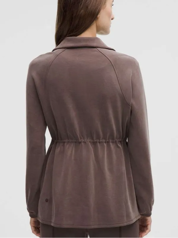 Lululemon Softstreme Cinch-Waist Full-Zip Jacket in Espresso - Image 2