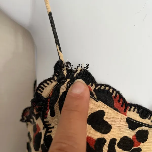 Urban Outfitters Leopard Babydoll Mini Dress XS Y2K Coquette Indie Grunge Tan - Image 9