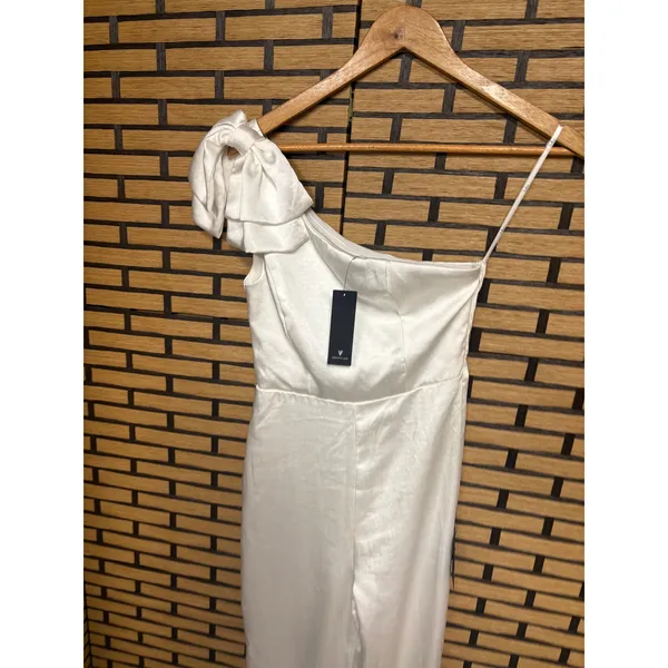 Lulu's‎ White One Shoulder Jumpsuit Size XS - Image 3