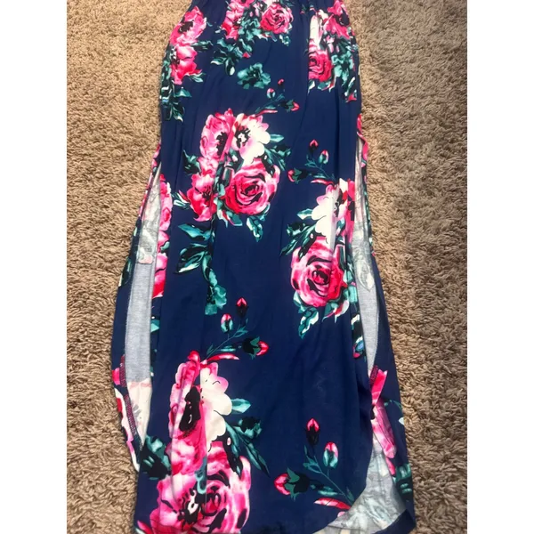 Floral‎ Dress Off the Shoulder Maxi Dress – XS - Image 3