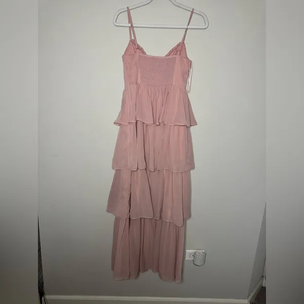 Birdy Grey Blush Tiered Maxi Dress - Image 3