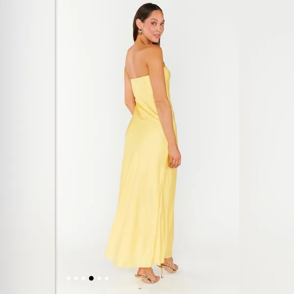 NWOT SHOW ME YOUR MUMU - Taylor Tube Dress size small Color Yellow Luxe - Image 2