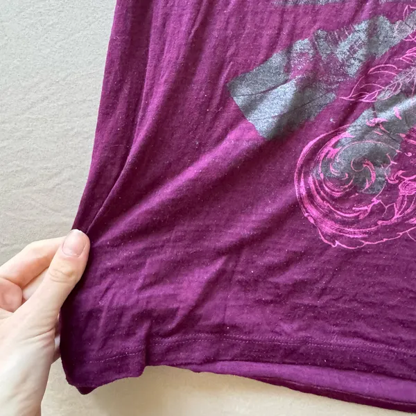 Express Cyber Grunge Affliction Style Graphic Tee - Image 4