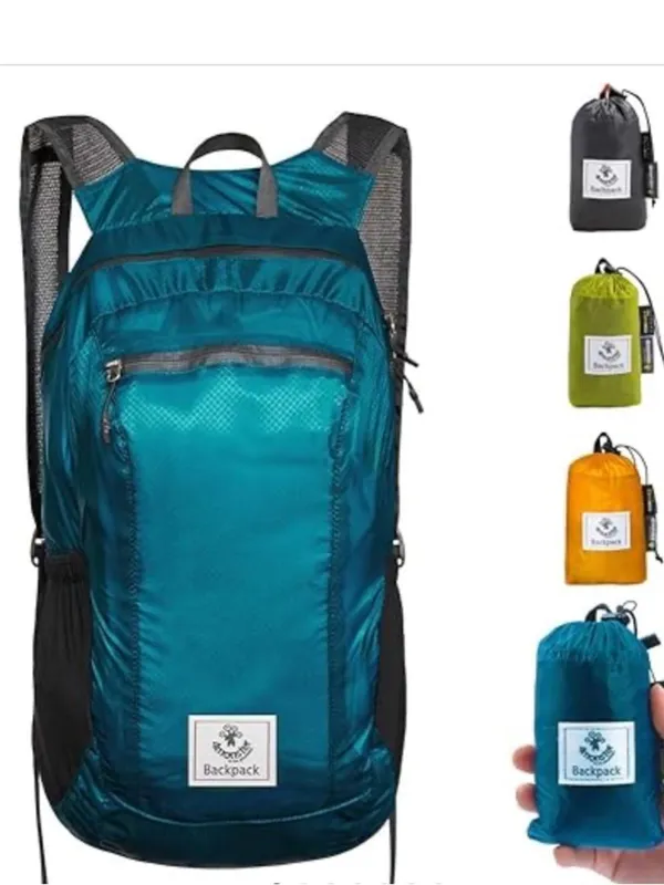 4Monster Hiking Lightweight Travel Backpack 24L, turquoise shade, NWT - Image 2