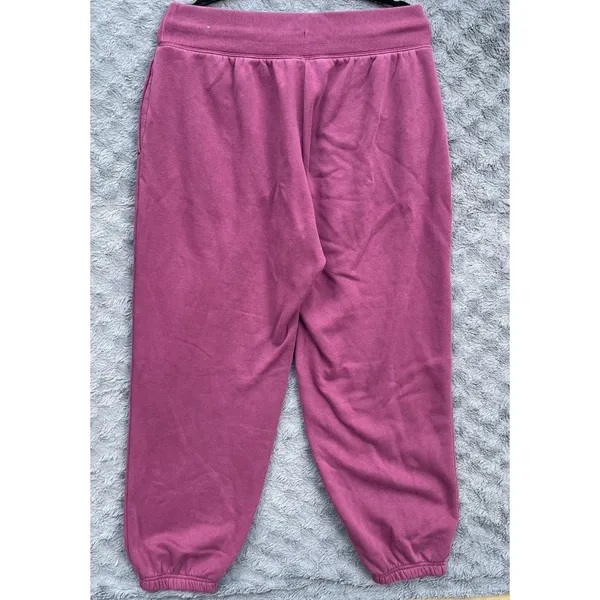 Nike Phoenix Fleece Oversized Baggy Sweatpants Joggers Size L Maroon Purple - Image 12