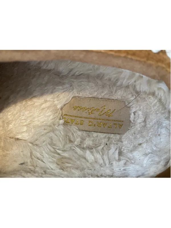 Altar’d State Cloud Tan Faux Fur Lined Clog Slippers Platform Cozy Après-Ski 7M - Image 8