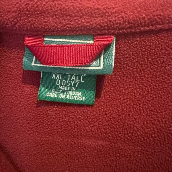 L.L.Bean Red Full-Zip Sleeveless Vest - Image 4