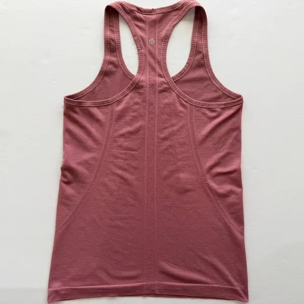 Lululemon Swiftly Tech Racerback Tank Pink Taupe Size 8 Original Fit - Image 5