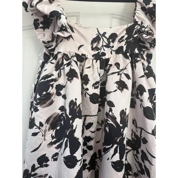 Future Collective x Reese Blutstein Floral Ruffle Maxi Dress -‎ Size S - Image 3