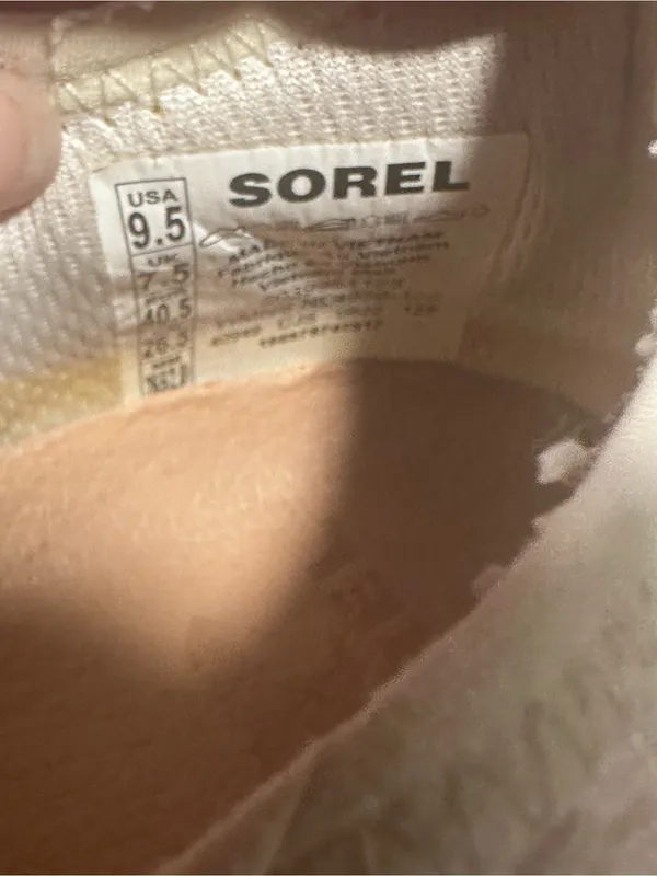 Sorel Athletic Slip On Sneakers Womens Sz 9.5 Kinetic Impact Strap white black - Image 7