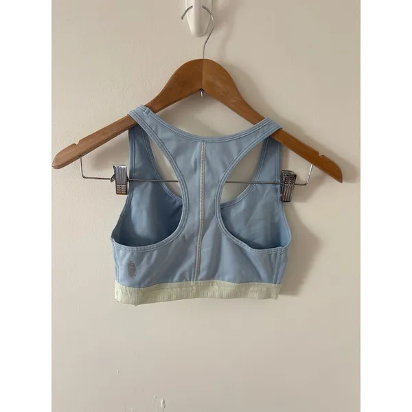 FP Movement by Free People‎ Light Blue Racerback Sports Bra Crop Top Size XS - Image 3