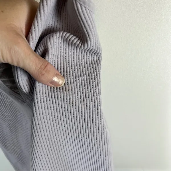 Intimately Free People Ribbed V-Neck Mesh Inset Camisole Lavender Grey One Size‎ - Image 3