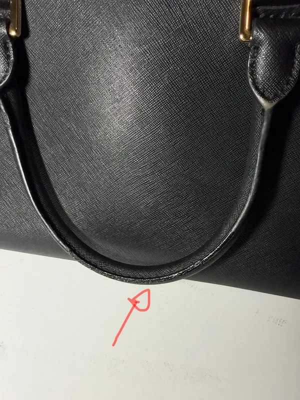 Michael Kors Black Saffiano Leather Satchel with Gold Hardware - Image 7