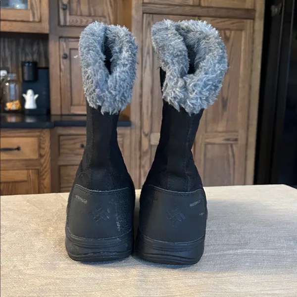 COLUMBIA Ice Maiden II‎ Slip Boot Suede Waterproof Winter Snow Black women’s 6 - Image 4