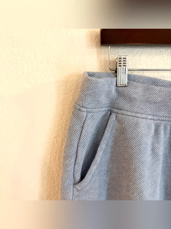 Talbots Womens Shorts Light Blue Lounge Sweat 100% Cotton Size Large - Image 5