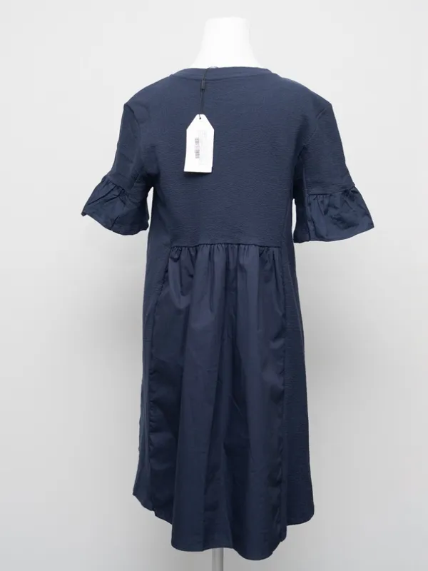 English Factory - Mixed‎ Media Ruffled Short-Sleeve Mini Dress - Image 3
