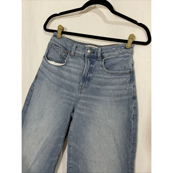 Madewell Perfect Vintage Wide Leg Crop Jeans Womens 26 (26x26) Medium Wash Denim - Image 2
