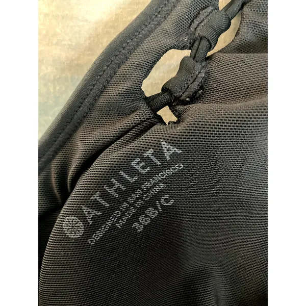 ATHLETA High Neck Loop Bikini Top in Black PADDED Bust Size 36 B/C BEACH VACAY - Image 6