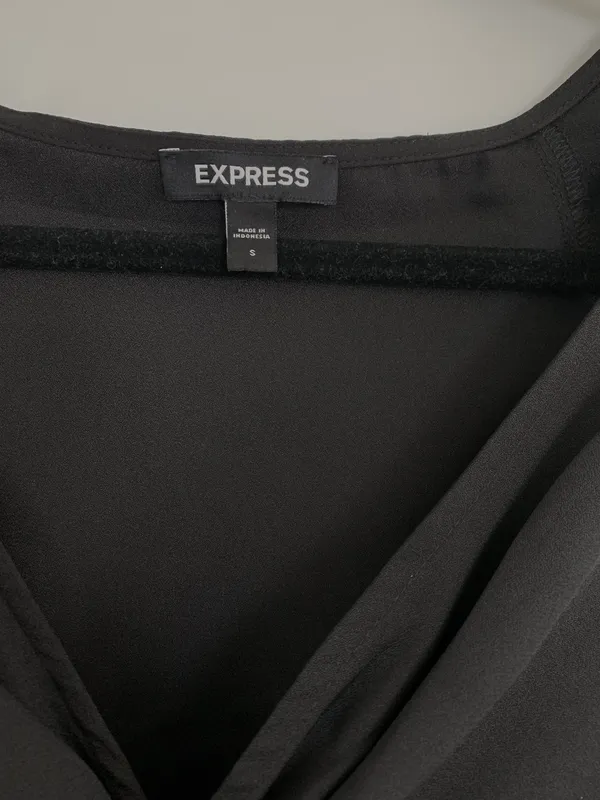 Express Black Long Sleeve Blouse - Image 5