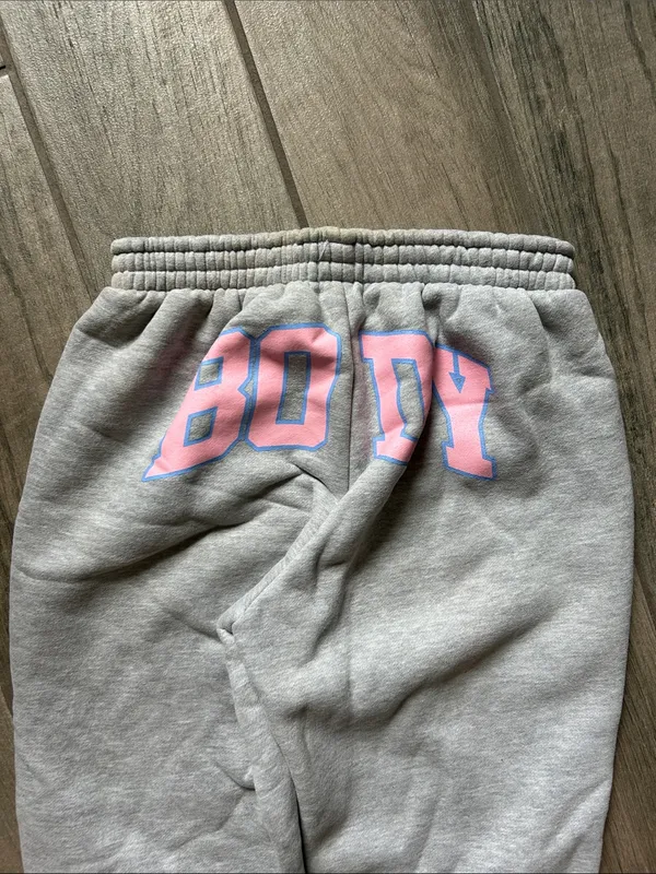 Light Gray Women's Fleece Joggers - Cozy Everyday Track Pants - Image 5