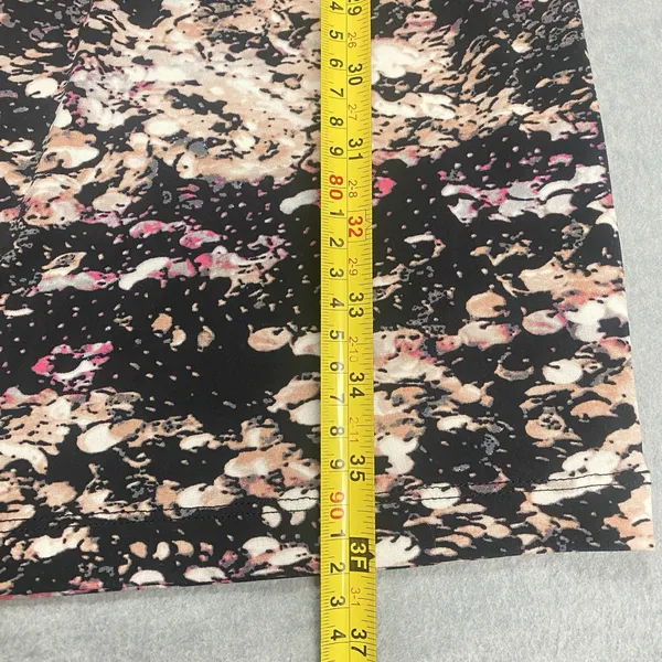 Calvin Klein Dress Sz 2 Black Multicolor Paint Splatter Artsy Graphic‎ Casual - Image 11