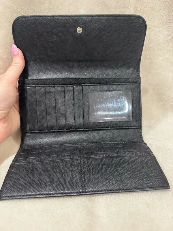 Coach Peyton Signature Jacquard Trifold Checkbook Wallet - Image 6