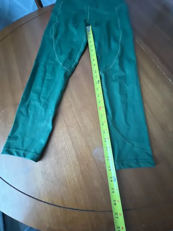 Zyia Active Women's Green High-Rise Athletic Leggings with Side Pockets - Image 3