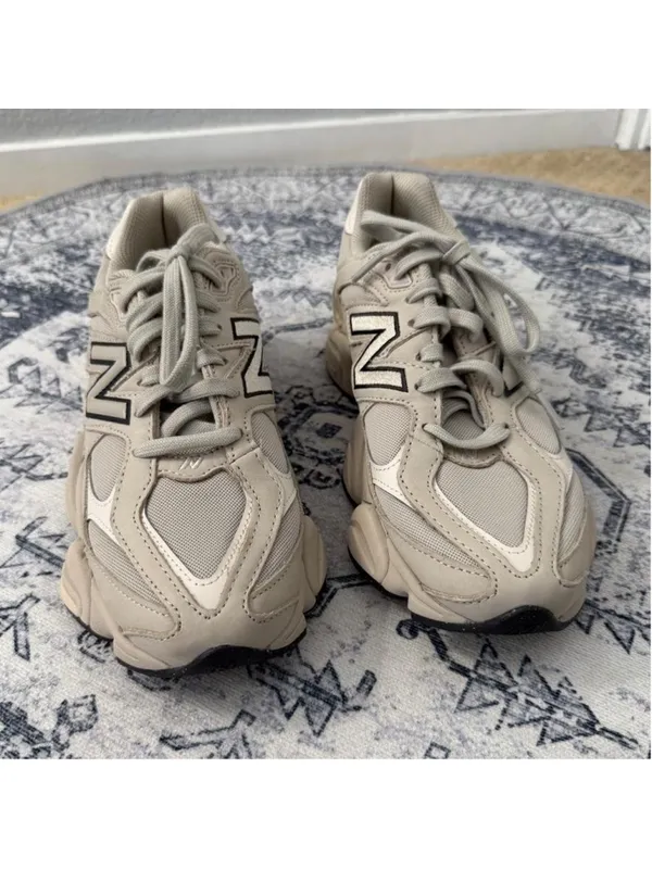 New Balance 9060 cream & white sneakers - US 9 - Image 6