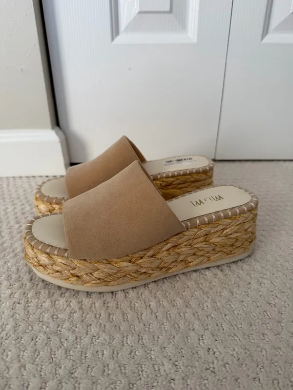 Boutique Mi.iM Suede Espadrille Platform Sandals - Image 3