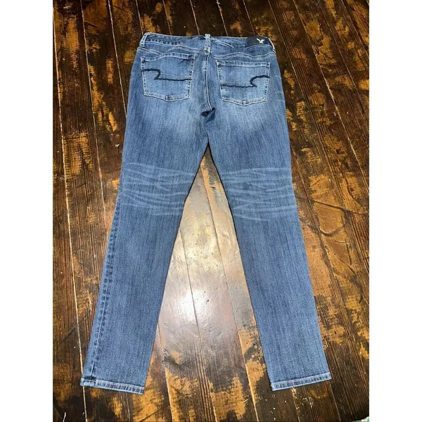 American Eagle distressed 360 super stretch 10 jeggings - Image 3