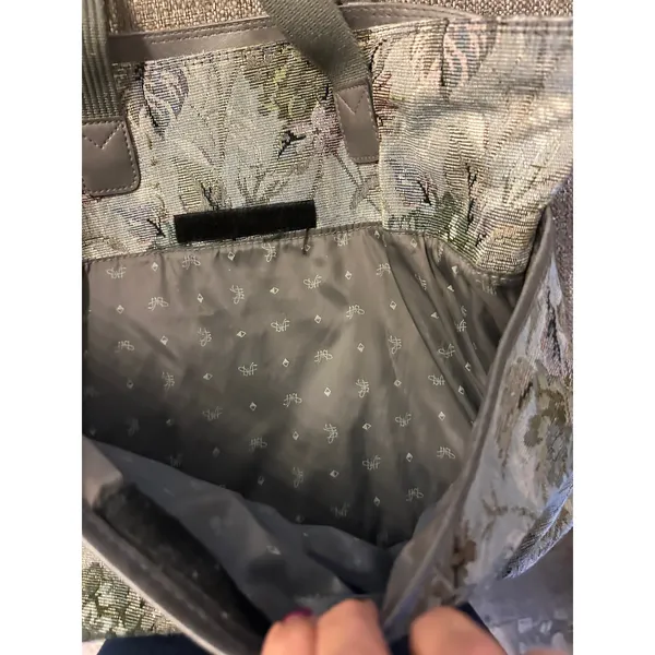 Diane Von Furstenberg Vintage Floral Tapestry Tote Bag‎ Purse EUC Designer - Image 3