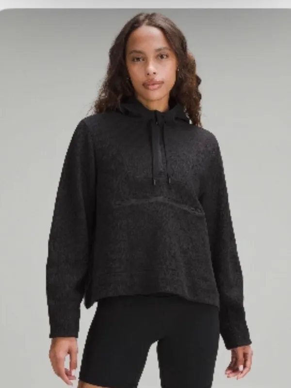 Lululemon Textured Half-Zip Hoodie - black - Image 7