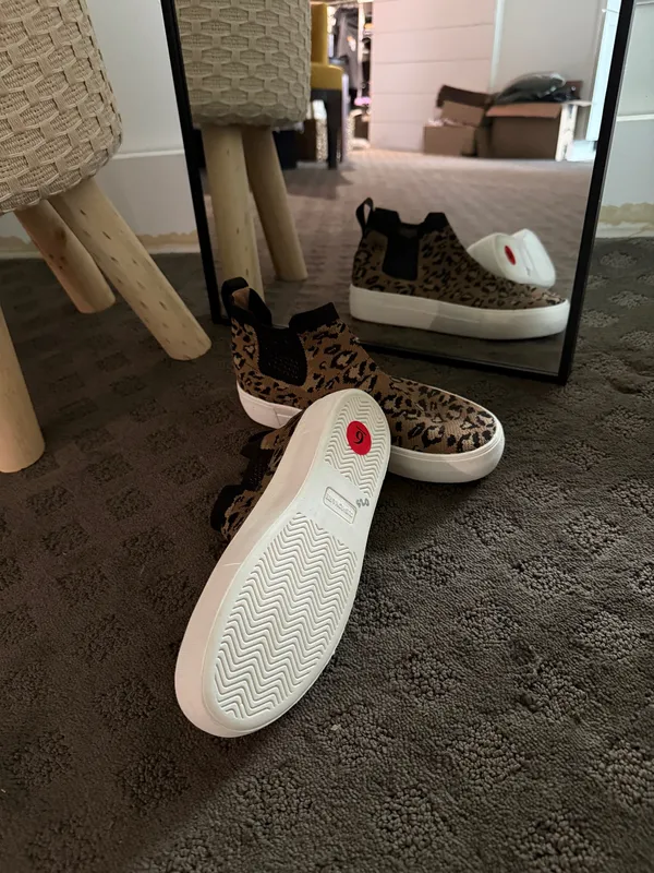 Leopard Print Slip-On Platform Sneakers - Women - Image 4