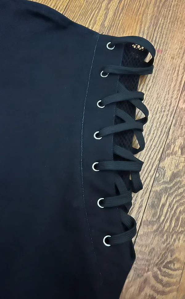 Black Denim Skirt - Image 2
