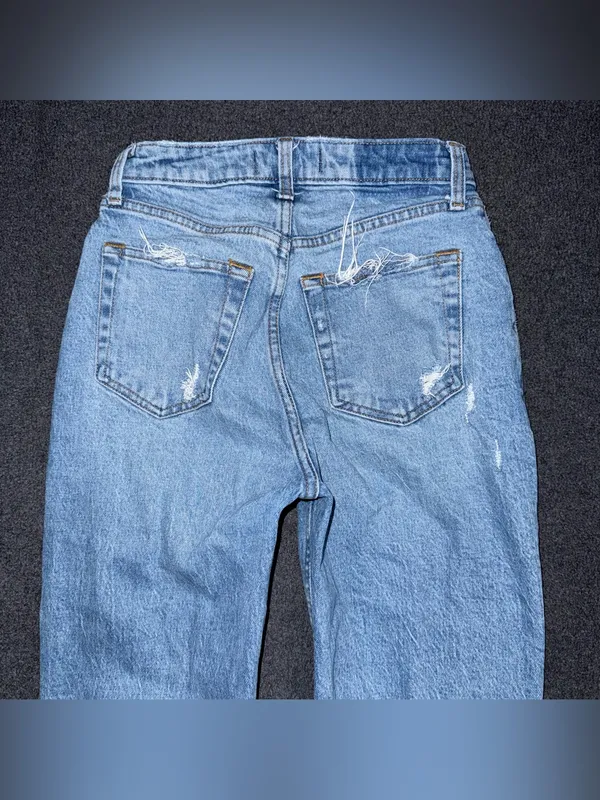 Abercrombie & Fitch Jeans The Dad High Rise Curve Love Distressed Women’s 25 / 0 - Image 4