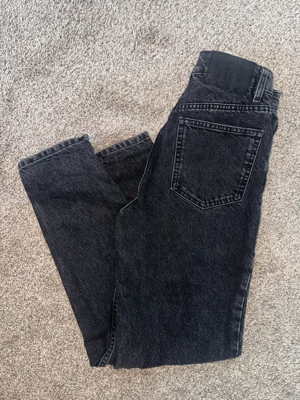 ZARA Black Jeans High-Rise Straight - Image 3