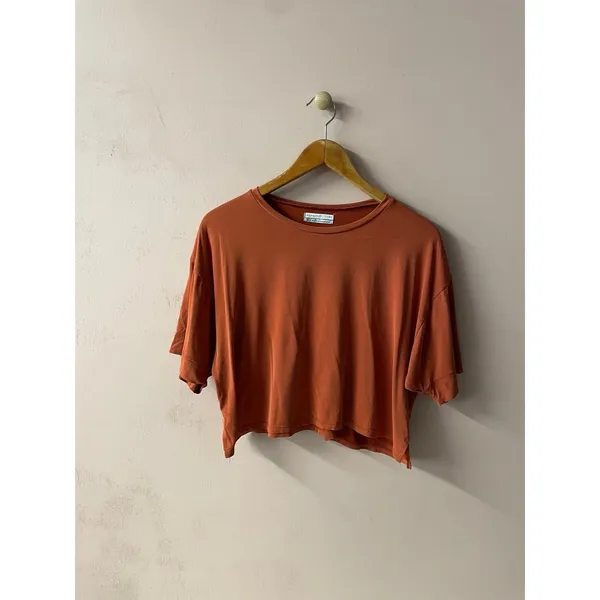 Urban Outfitters Rust Boxy Fit Cropped Tee Size XS - Image 5