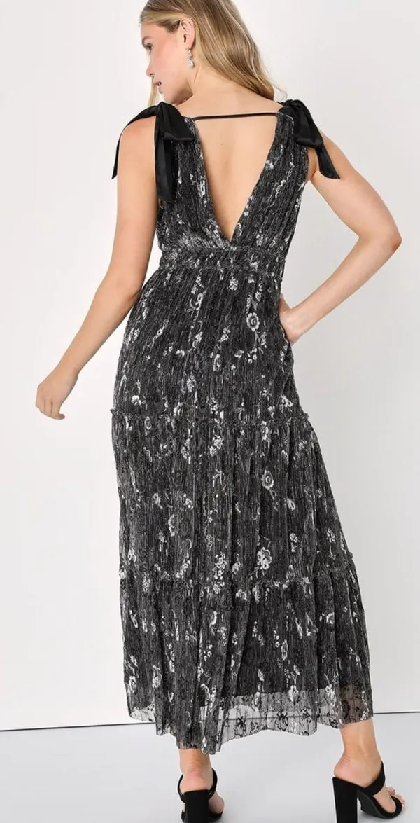 Boutique Maxi Dress Black - Image 3
