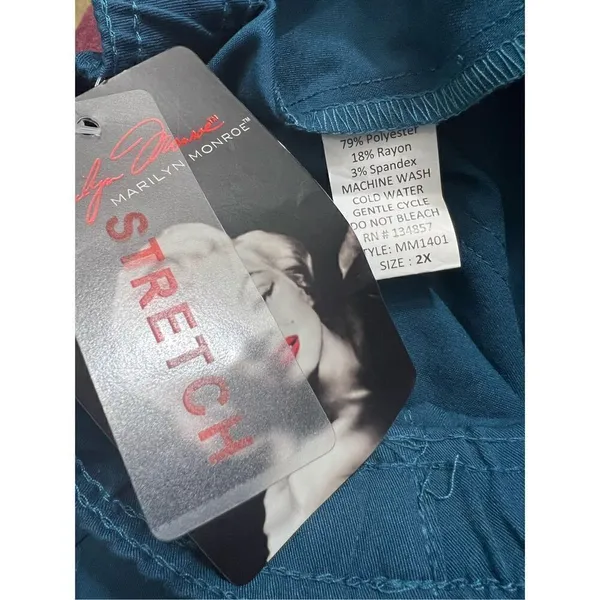 Marilyn Monroe by Medichic Women Green Scrub Bottoms Plus Size 2X Joggers - Image 7