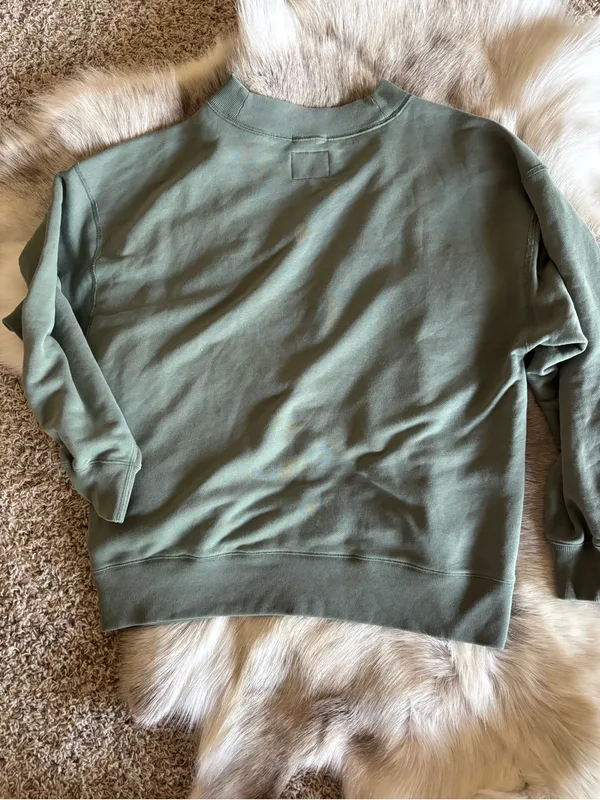 AbercrombieClassic Crewneck Sweatshirt - Sage Green - Image 2
