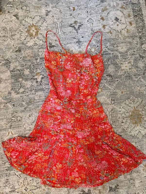 Sky to Moon Mini Red Boutique Dress - Image 2