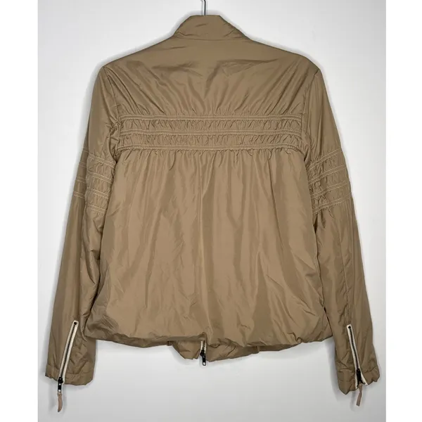 Free People Smocked Bomber Jacket with Floral Lining – Size Small - Image 4