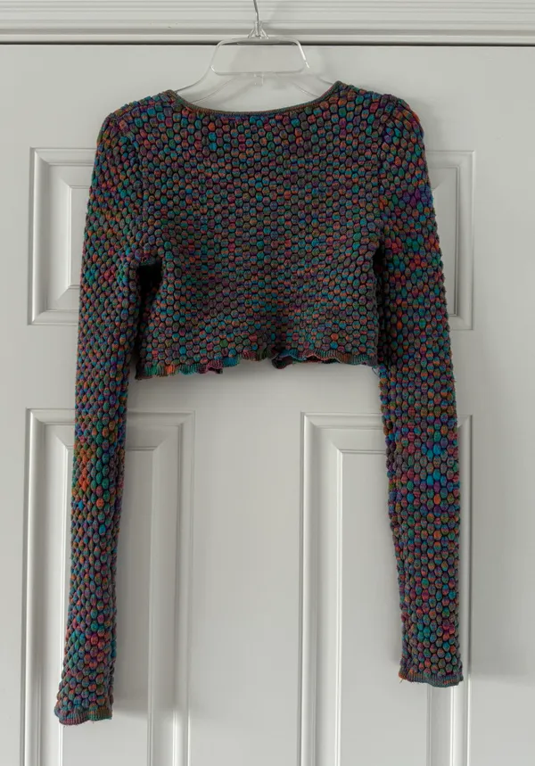 Urban Outfitters Colorful Cropped Sweater - Image 4