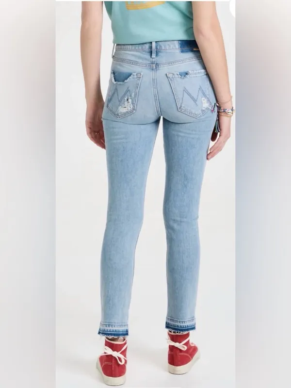 Mother Superior The Rascal ankle undone distressed size‎ 25 Sample Blue - Image 2