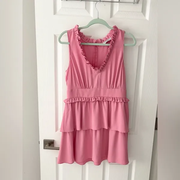 Revolve Amanda Uprichard Moneta Dress in‎ Bloom Pink NWT size Medium - Image 5