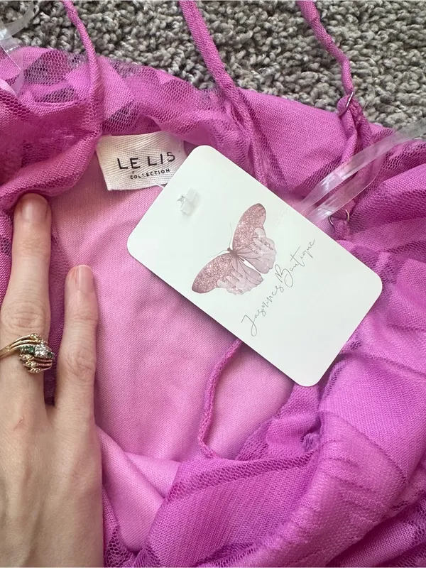 Le Lis Pink Mini Slip Dress - Image 4